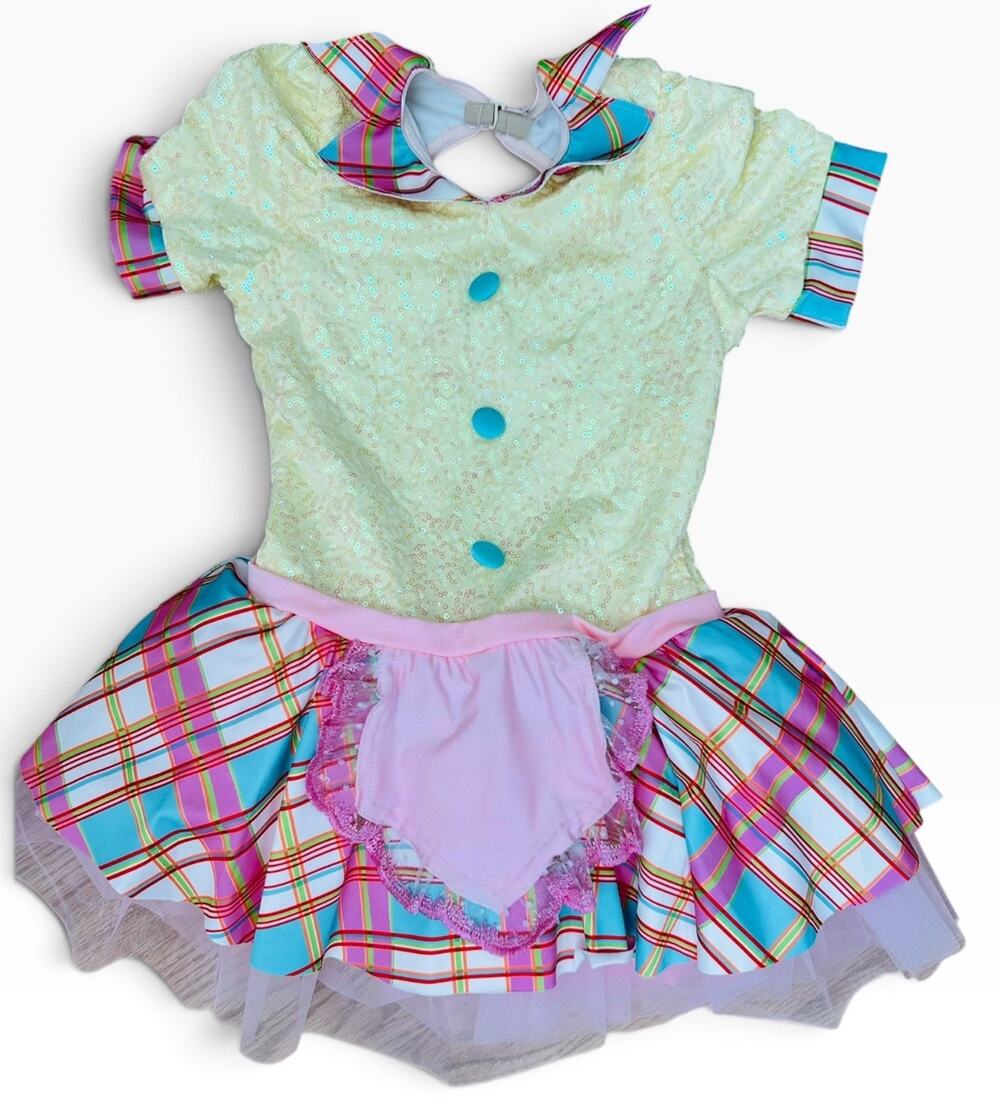 Revolution Dancewear 9 to 5 Sequin Diner Costume Dress Girls MC Med Halloween